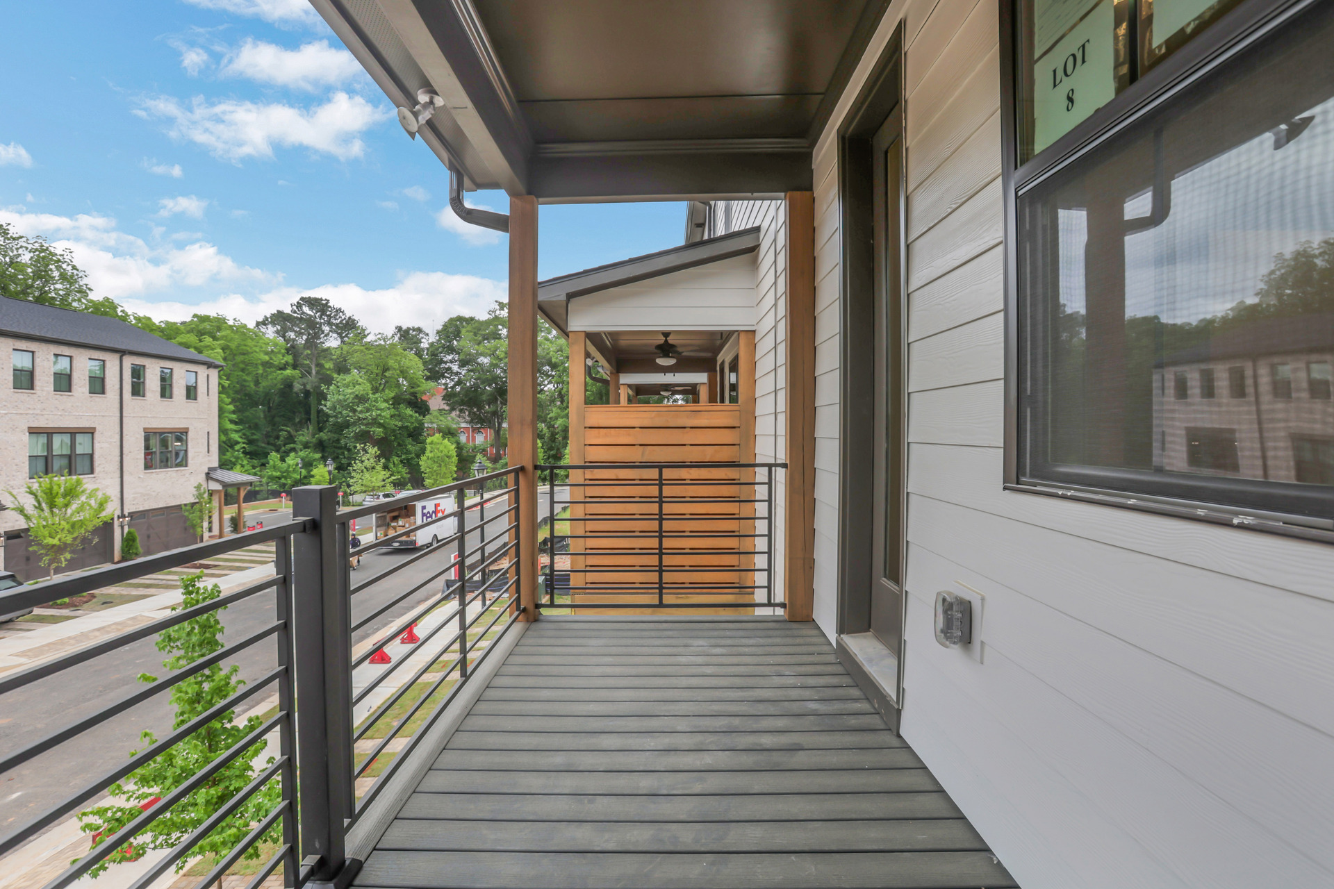 covered back deck with access from the great room