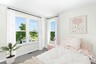 twin bed with lots of natural light 