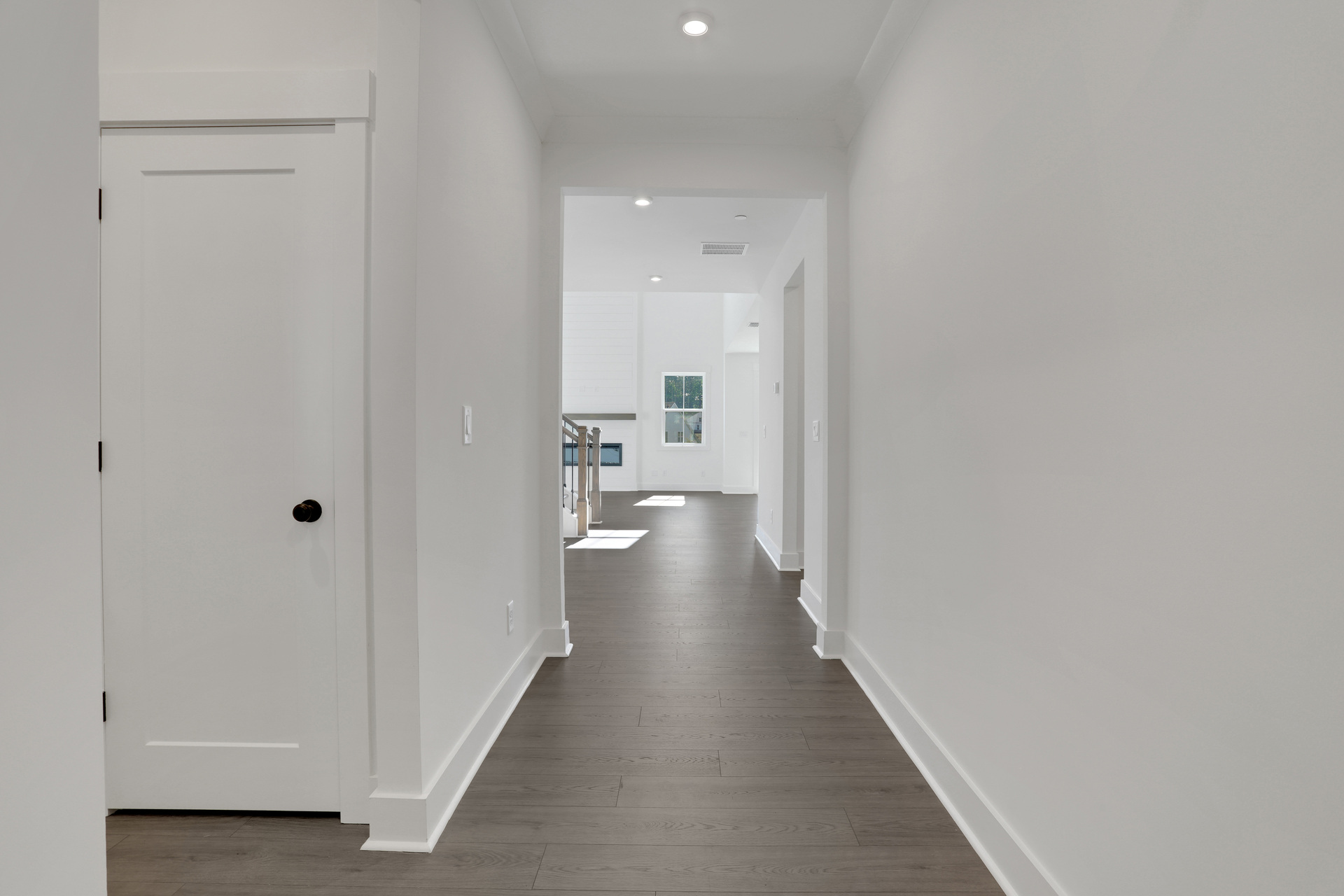 foyer with hard surface flooring