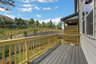 back deck overlooking backyard off of the great room