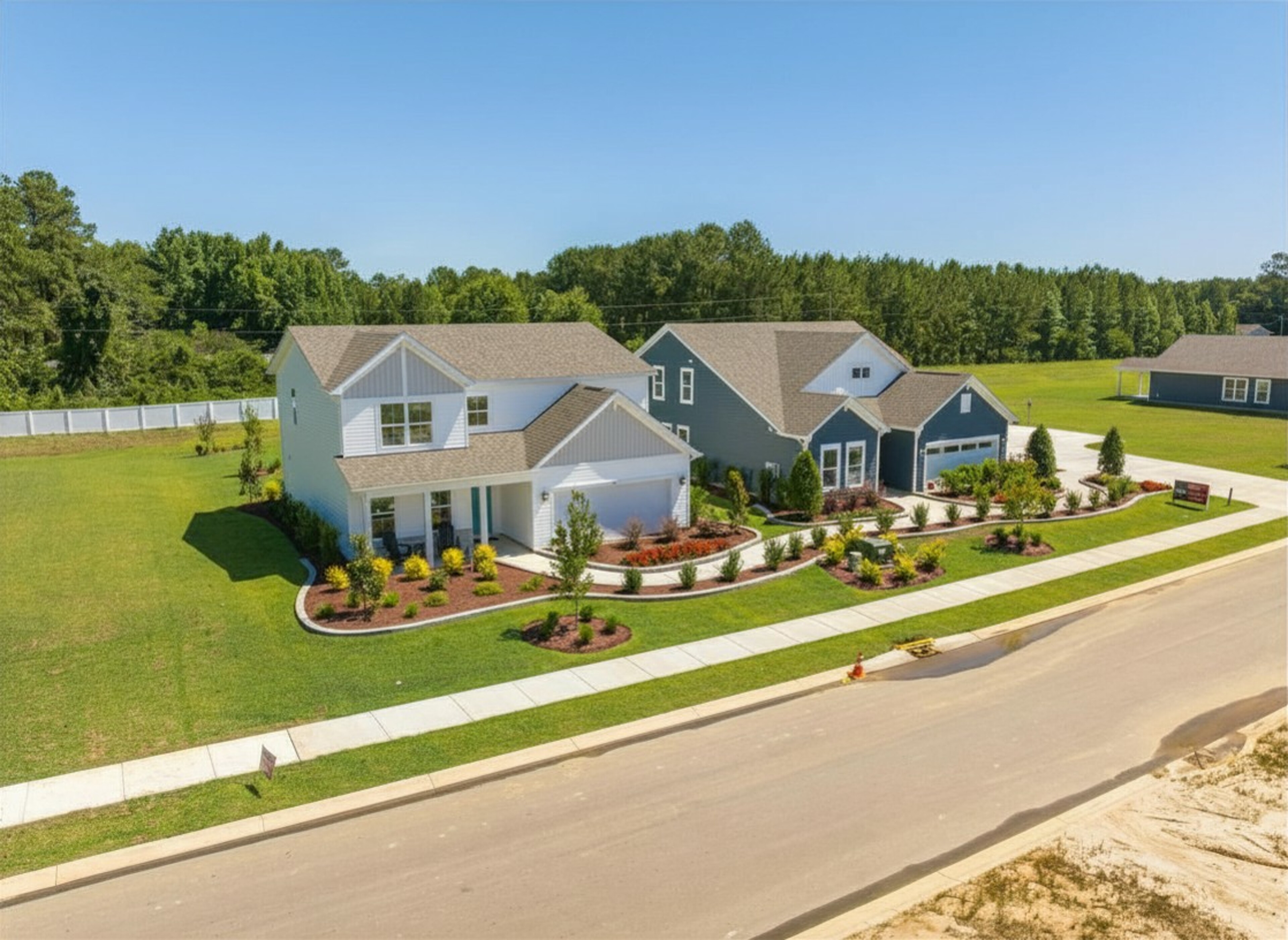 Aerial of Model Homes