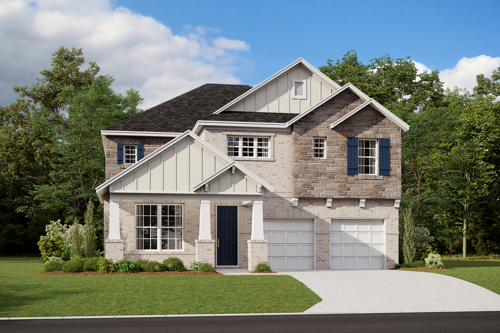 Arts & Crafts L Elevation