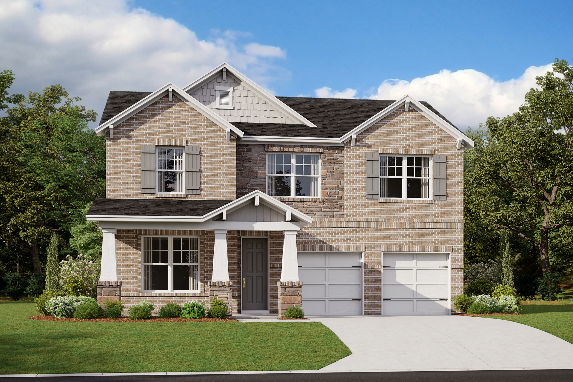 Arts & Crafts L Elevation