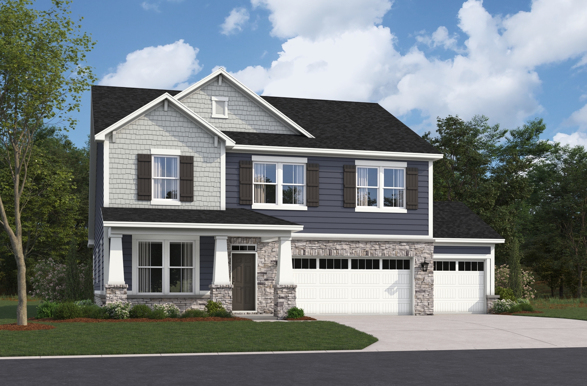 Arts & Crafts L Elevation