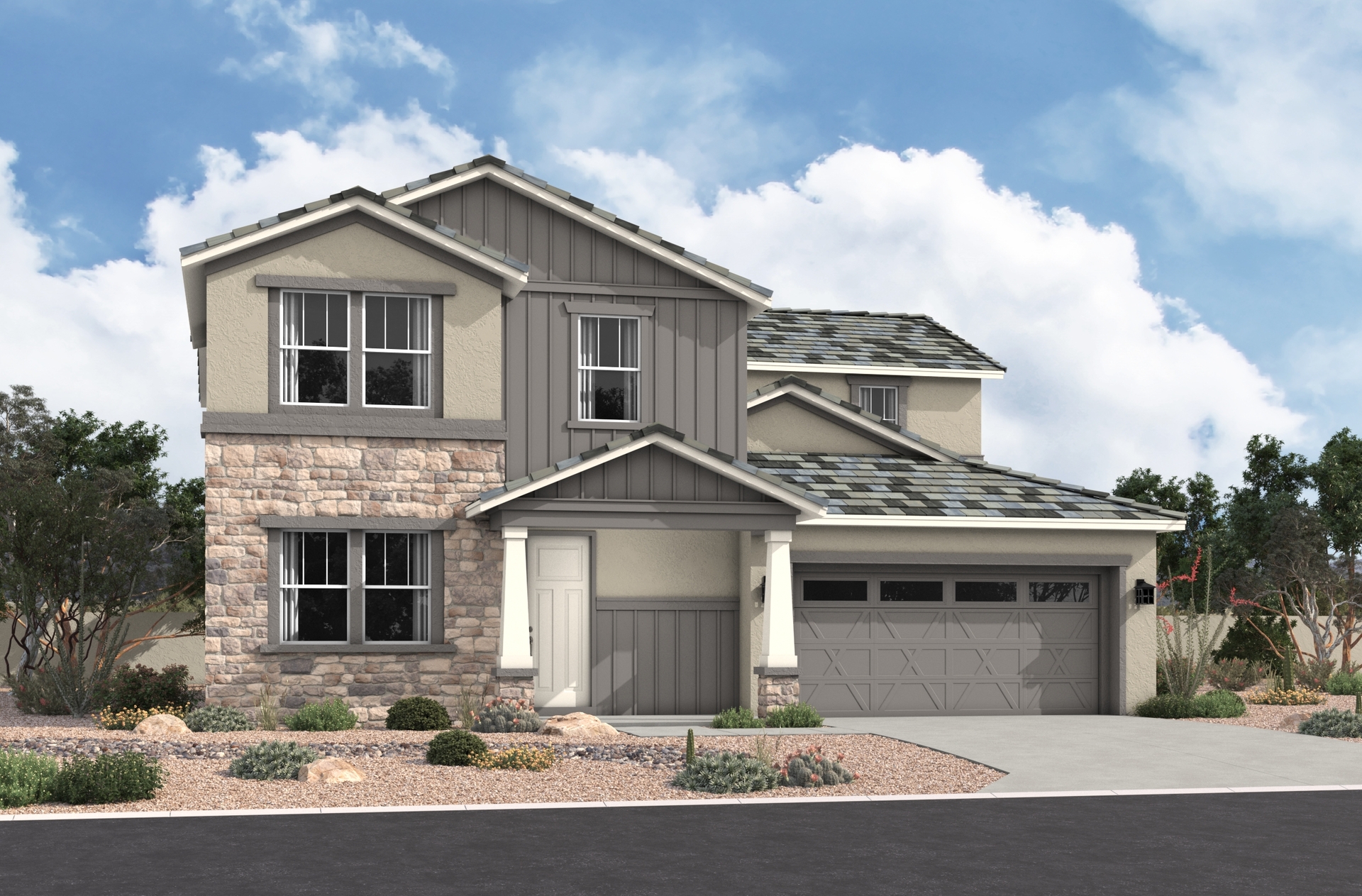 Arts & Crafts L Elevation