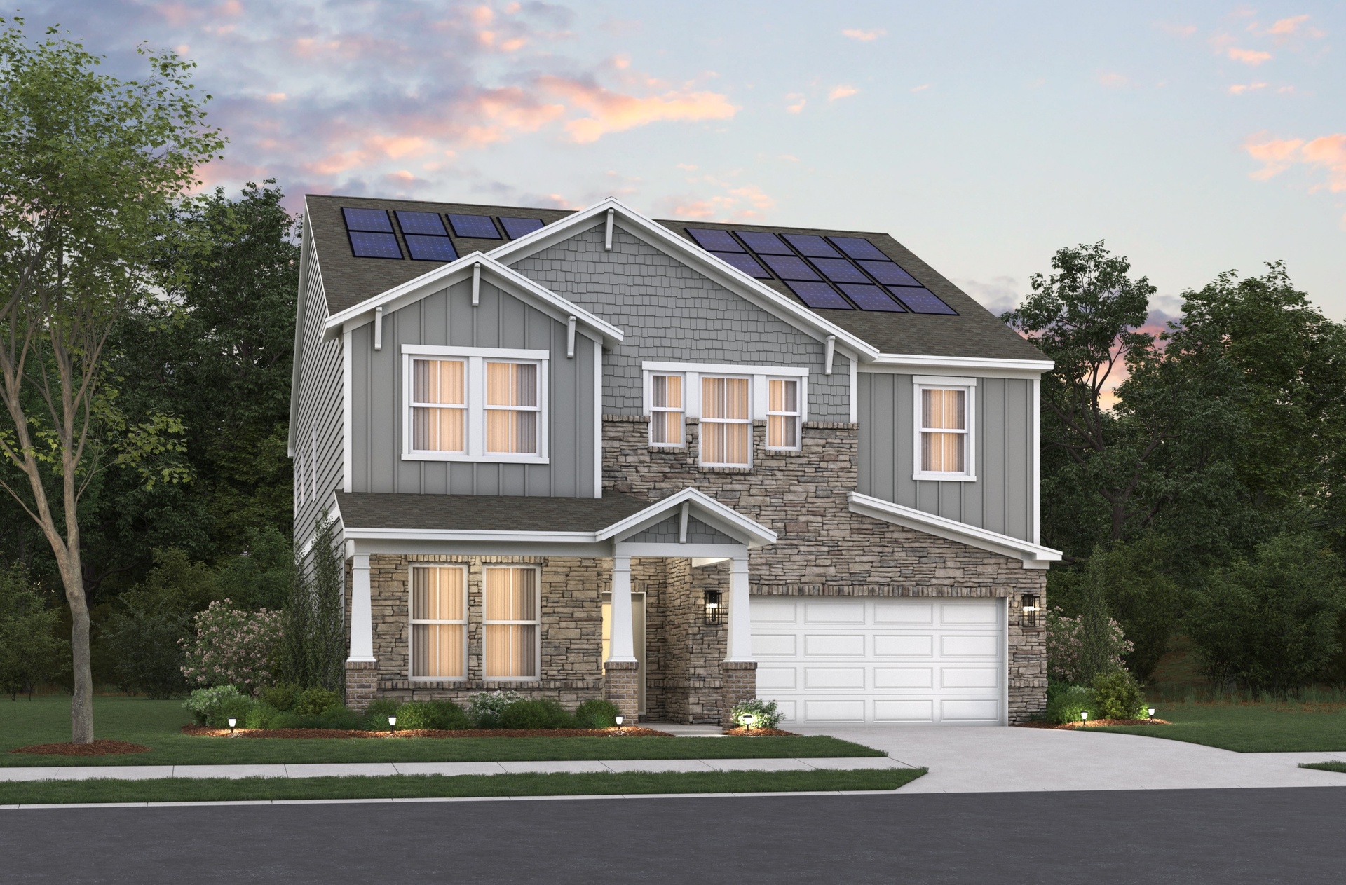 Arts & Crafts L Elevation