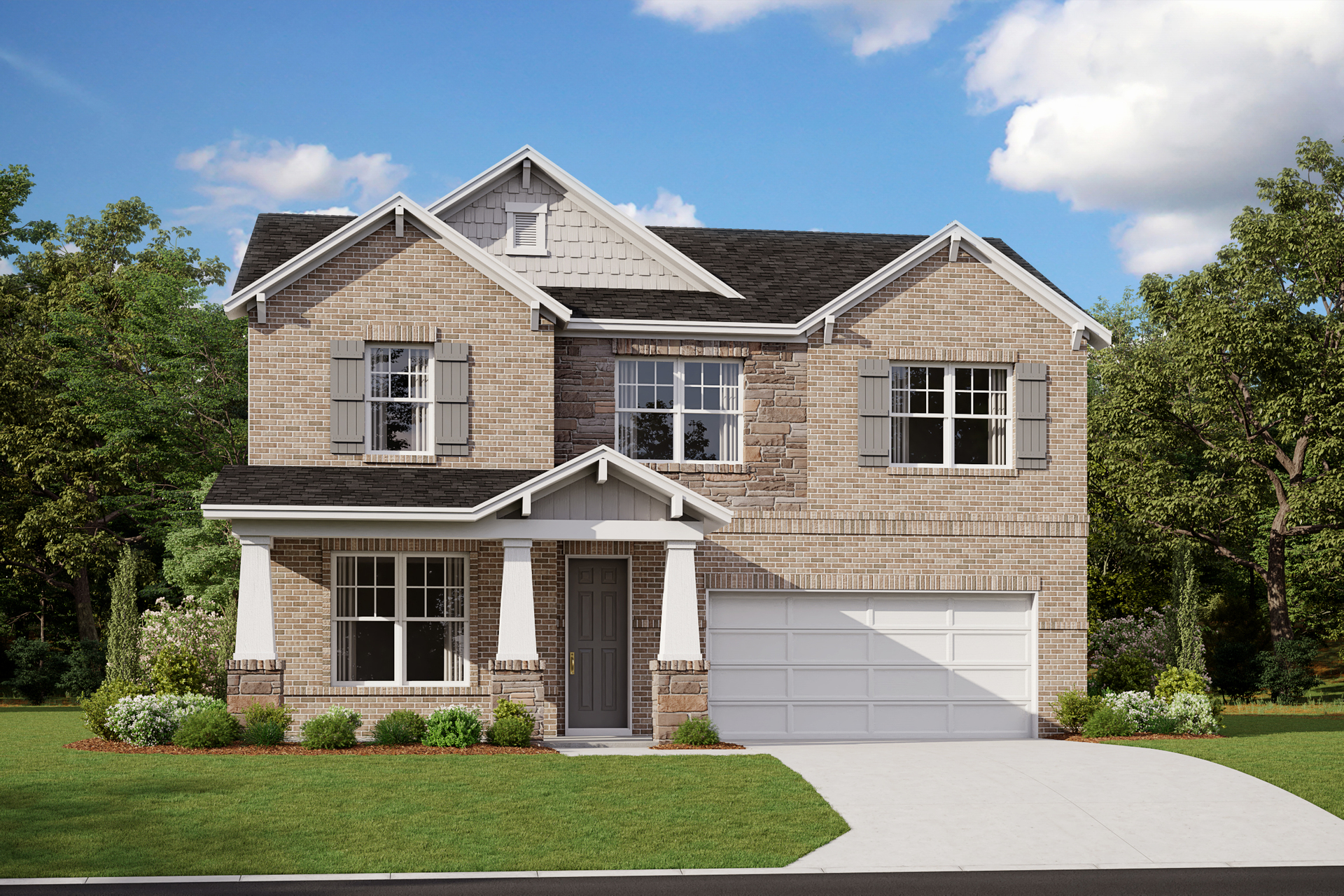 Arts & Crafts L Elevation