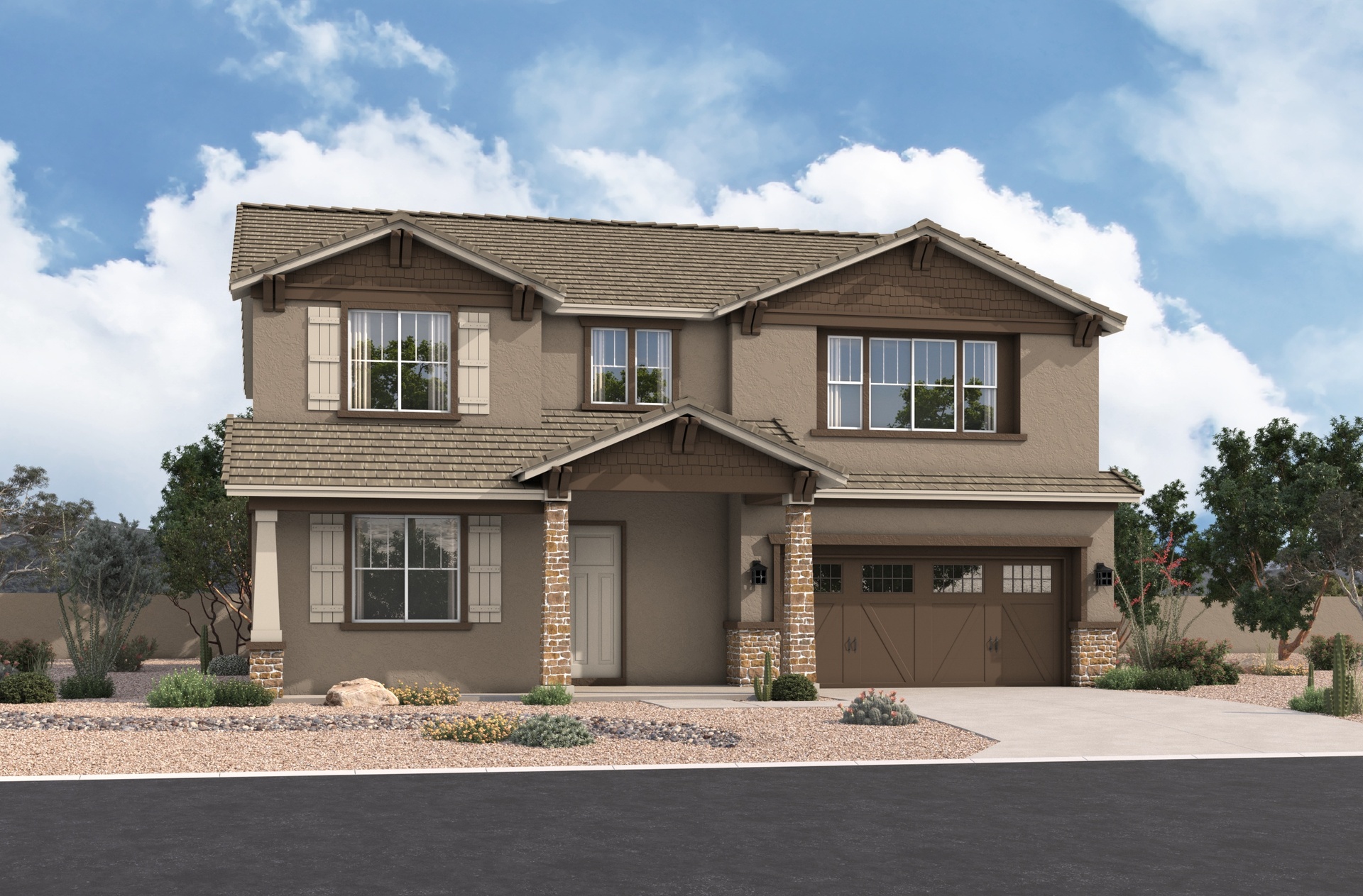 Arts & Crafts L Elevation