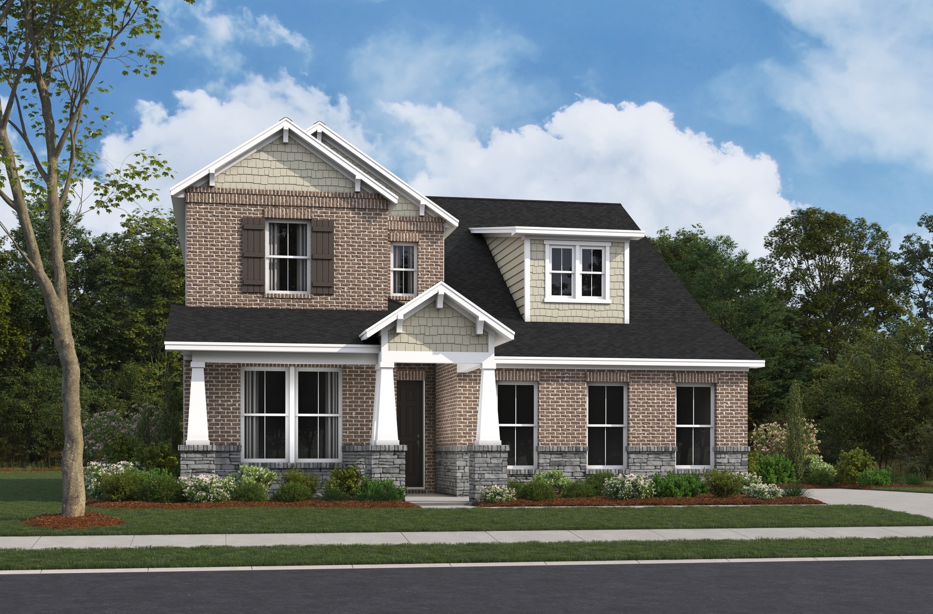 Arts & Crafts L Elevation