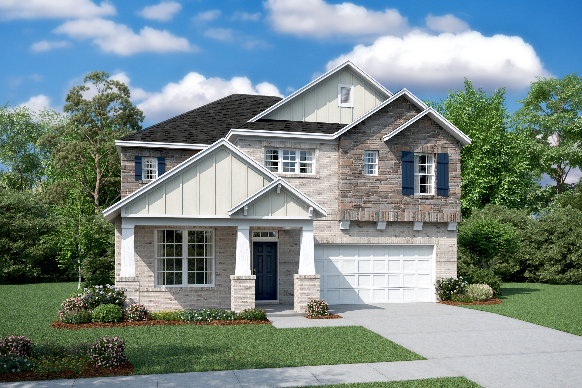 Arts & Crafts L Elevation