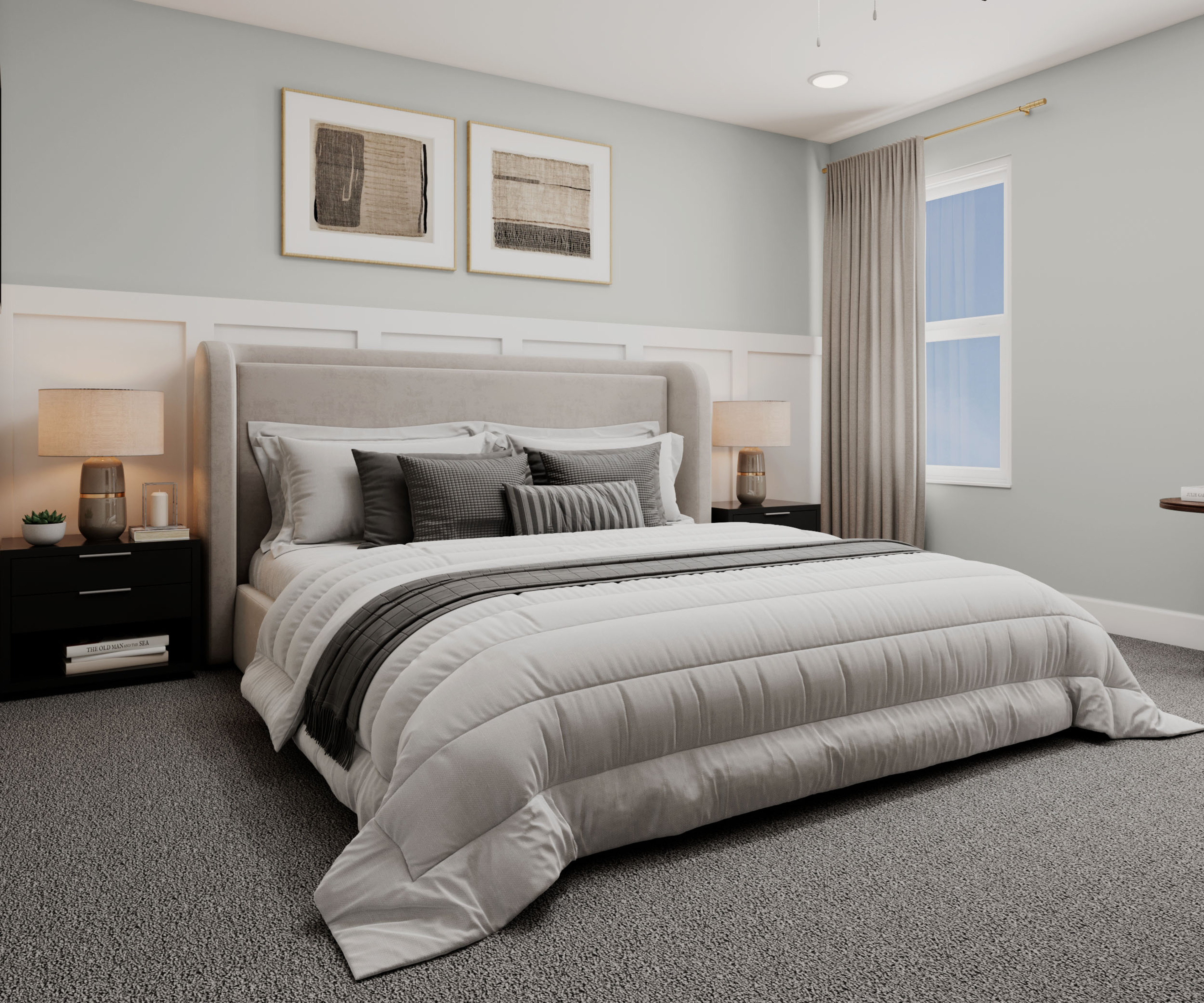 Bella Primary Bedroom with Accent Wall