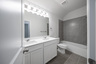 guest bathroom with soaking tub
