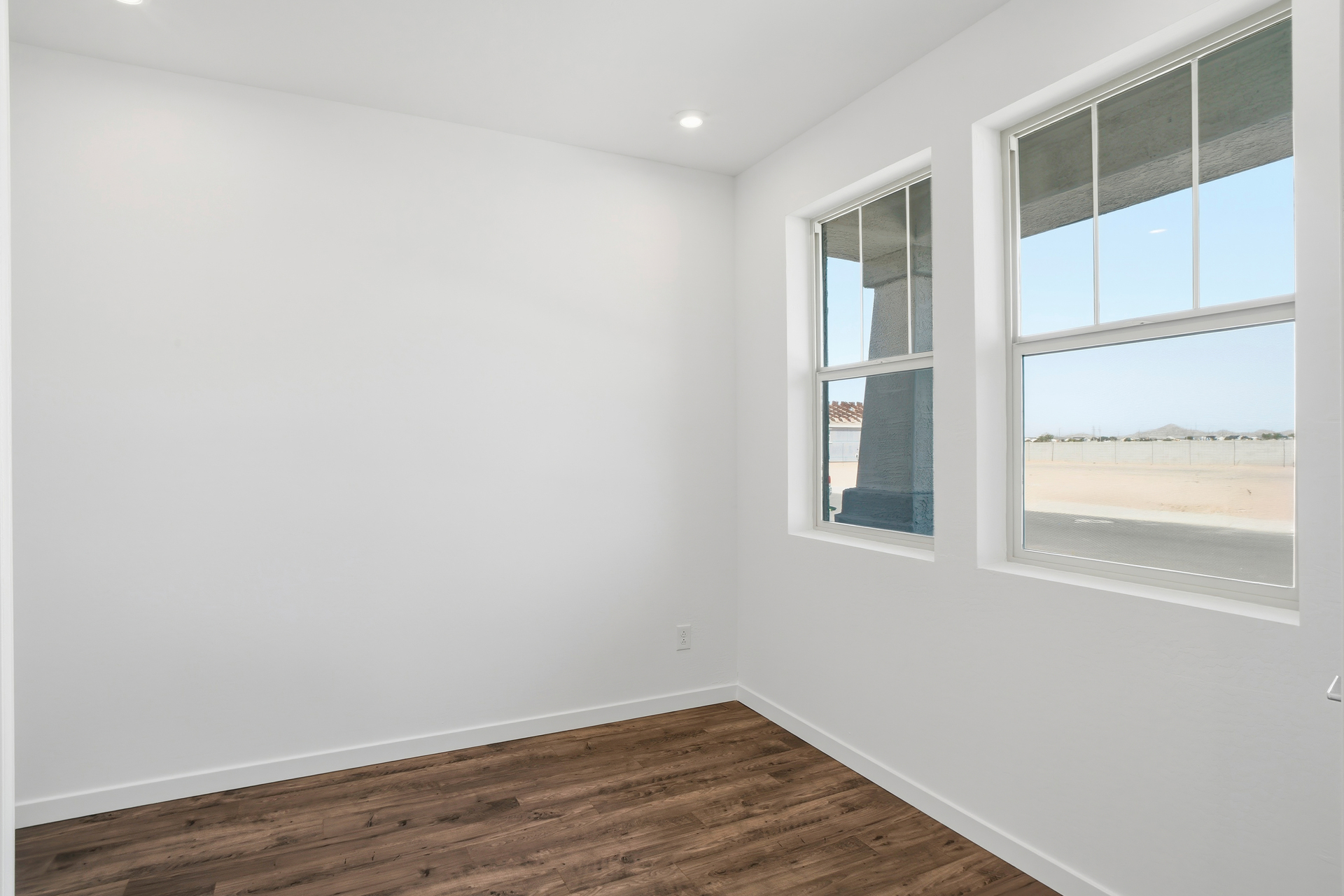 multi-use room for home office, entertainment center, and more