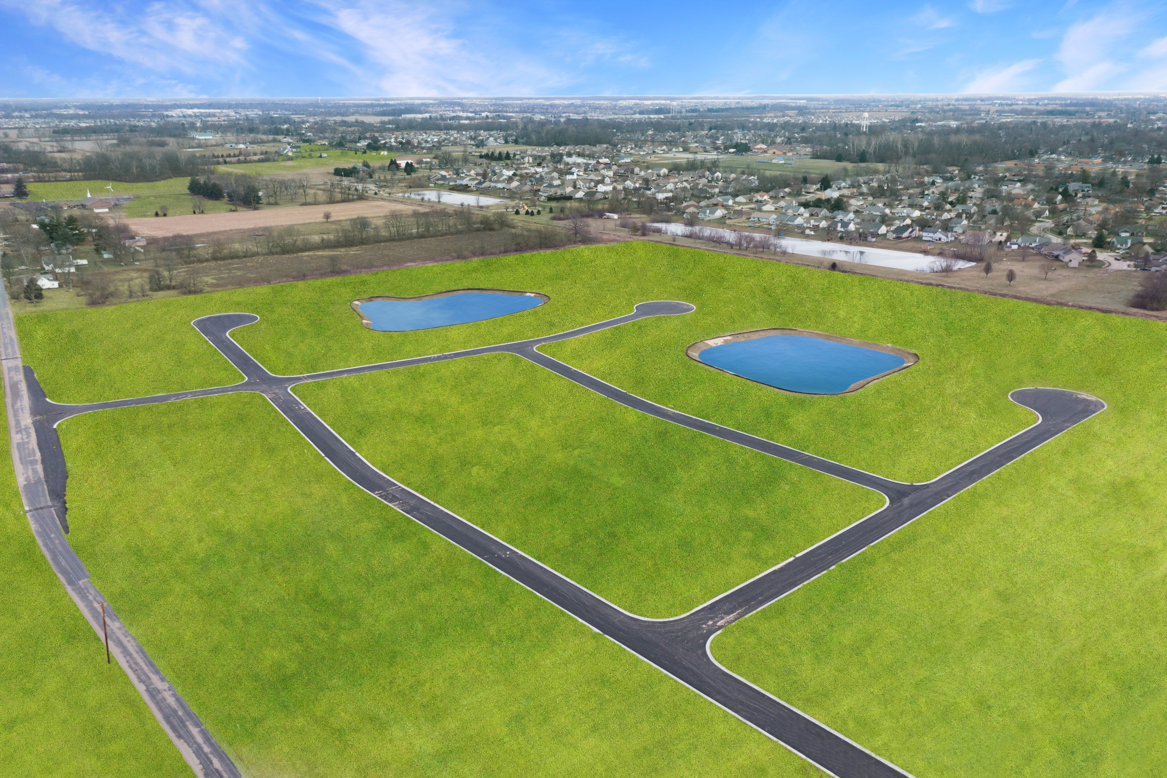 Brownstone Aerial View