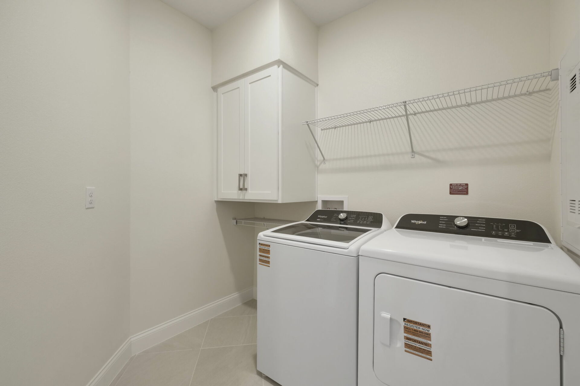 washer and dryer with storage up top