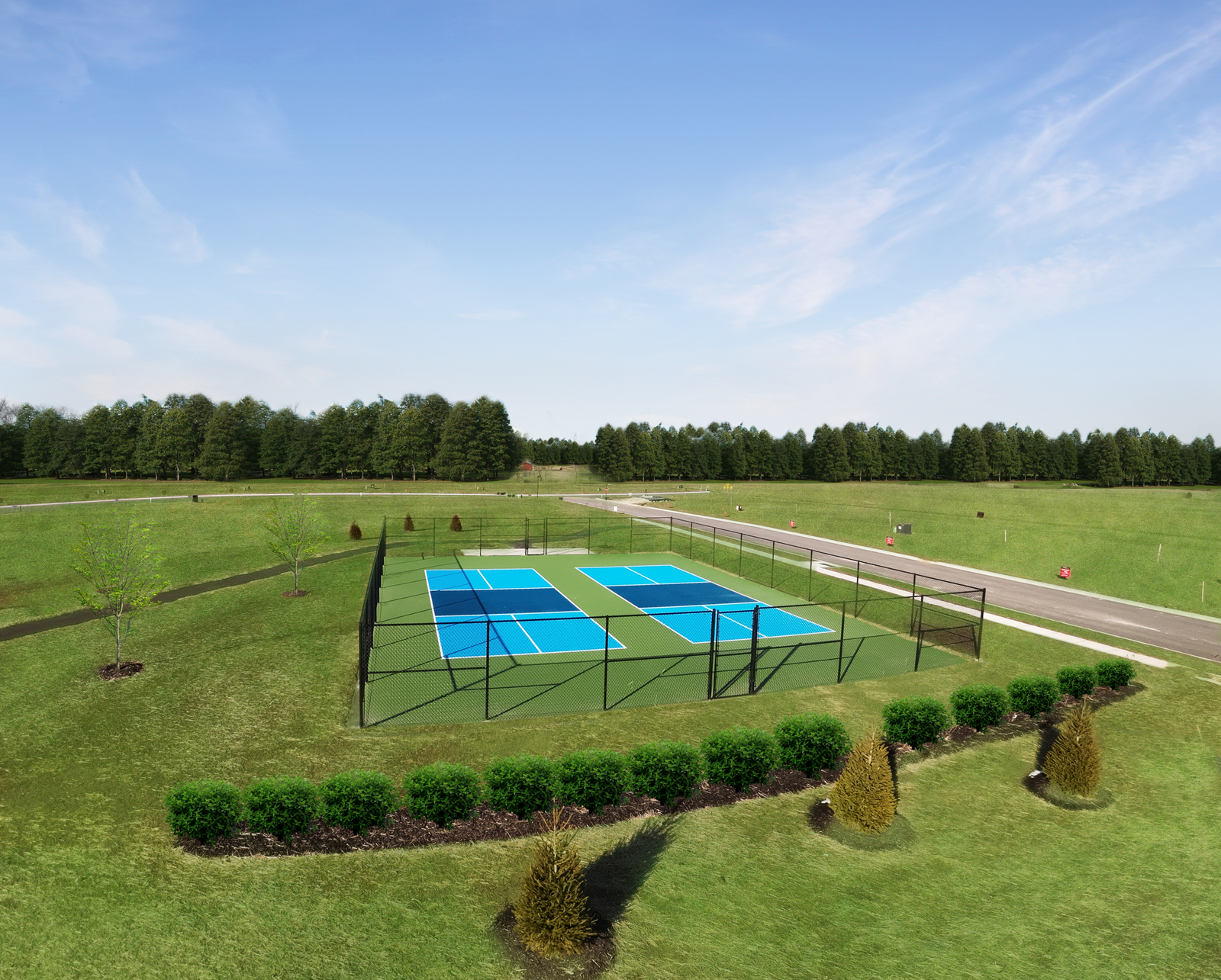 stay fit at the community pickleball courts