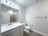 guest bathroom with soaking tub