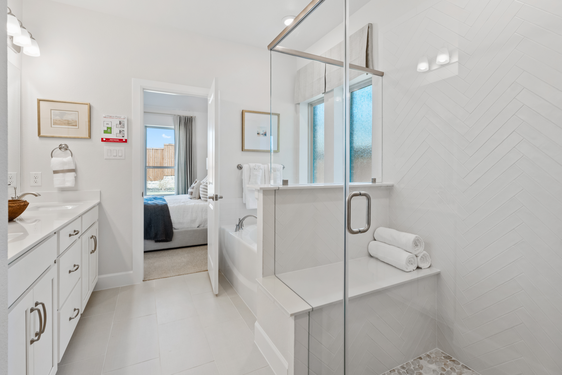 Driftwood Model Home Primary Bathroom