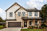 front of 2-story home with light siding and brick