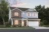 rendering of 2-story home with 2-car garage and covered porch