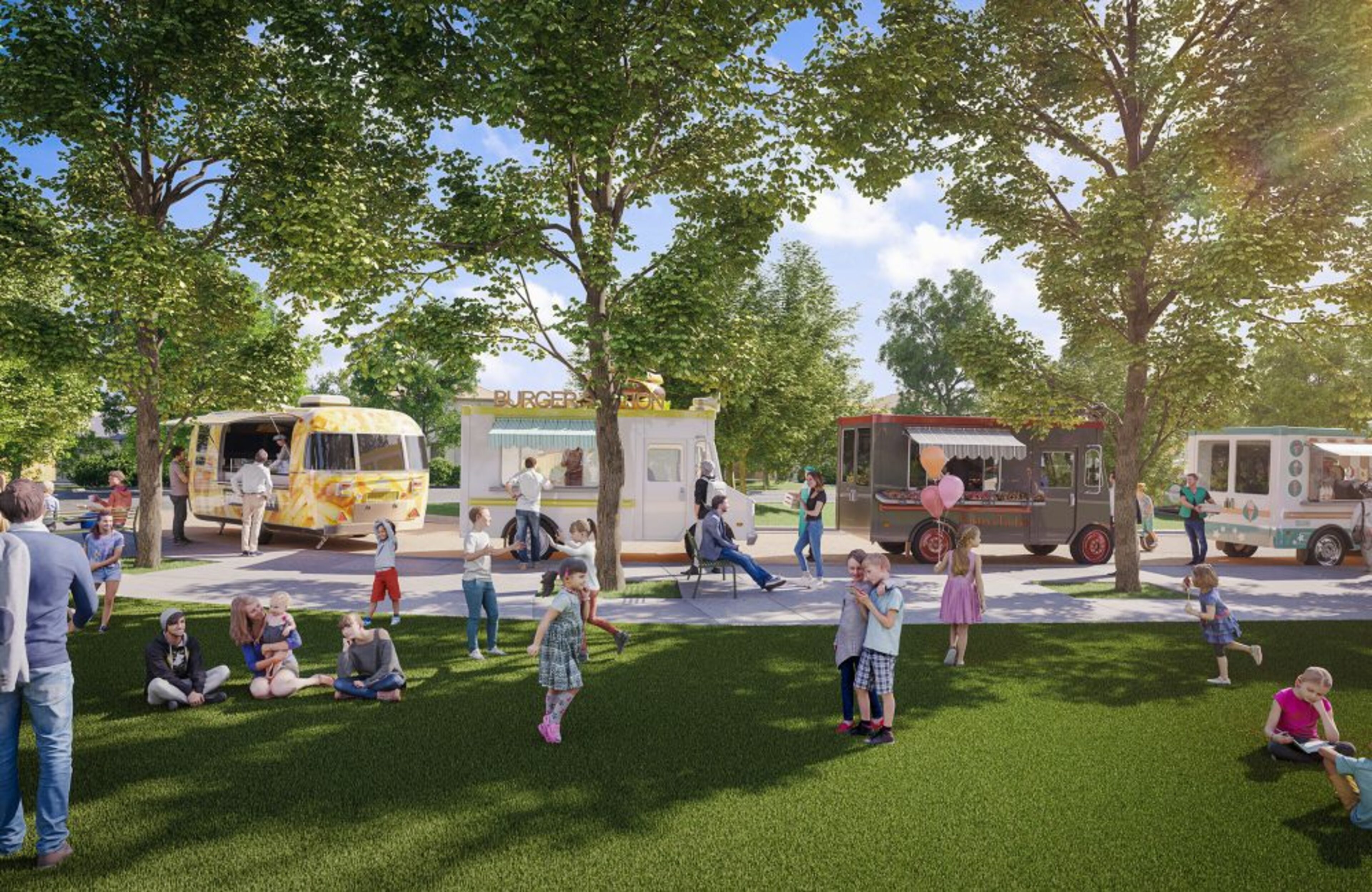 Food Truck Park Rendering