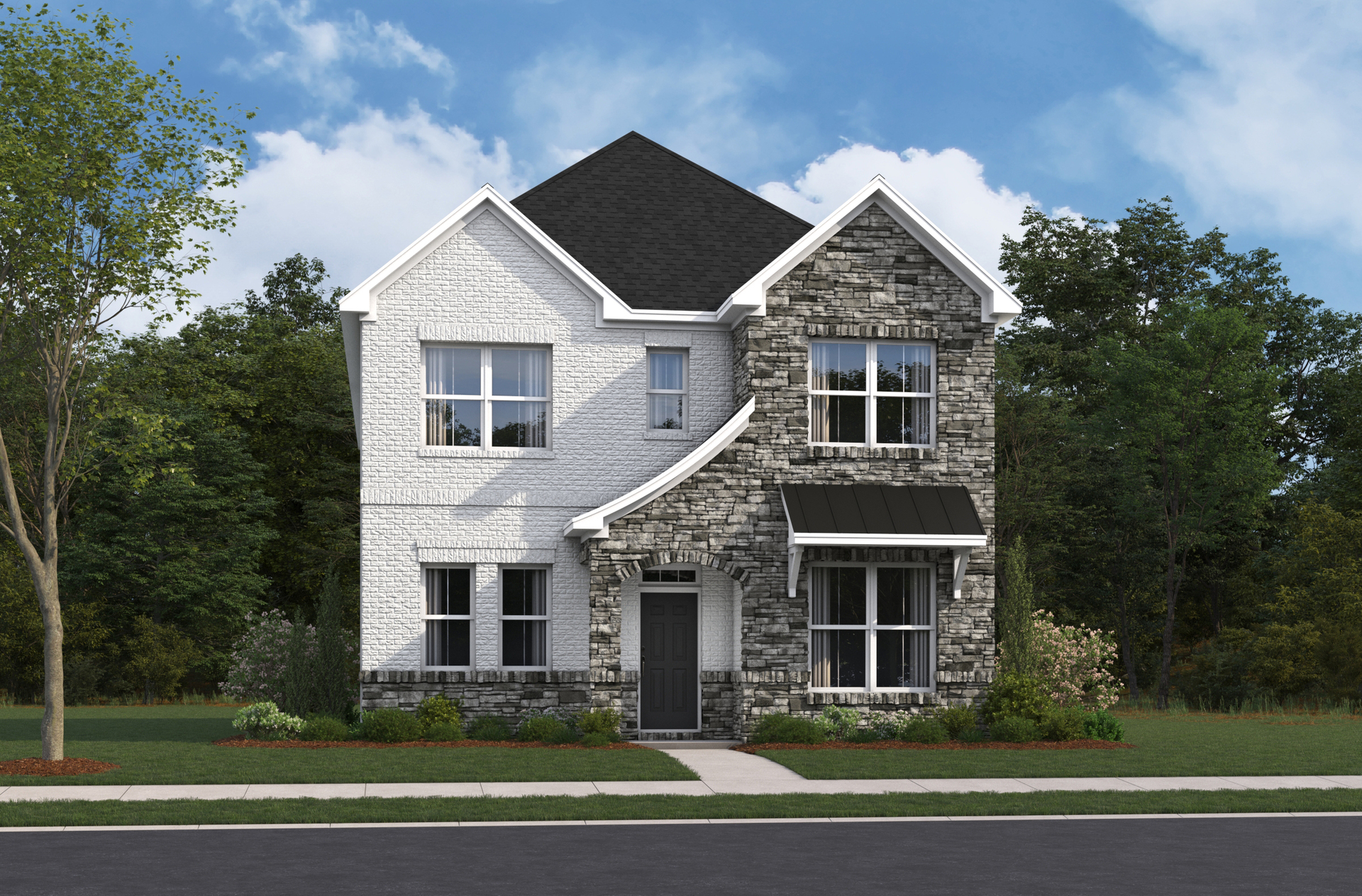 French Country A Elevation