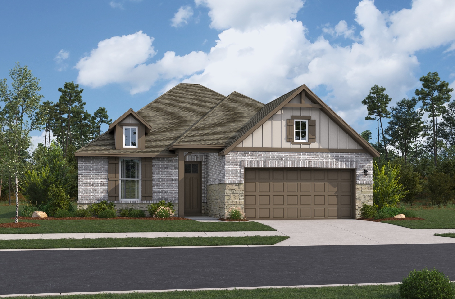 French Country C Elevation