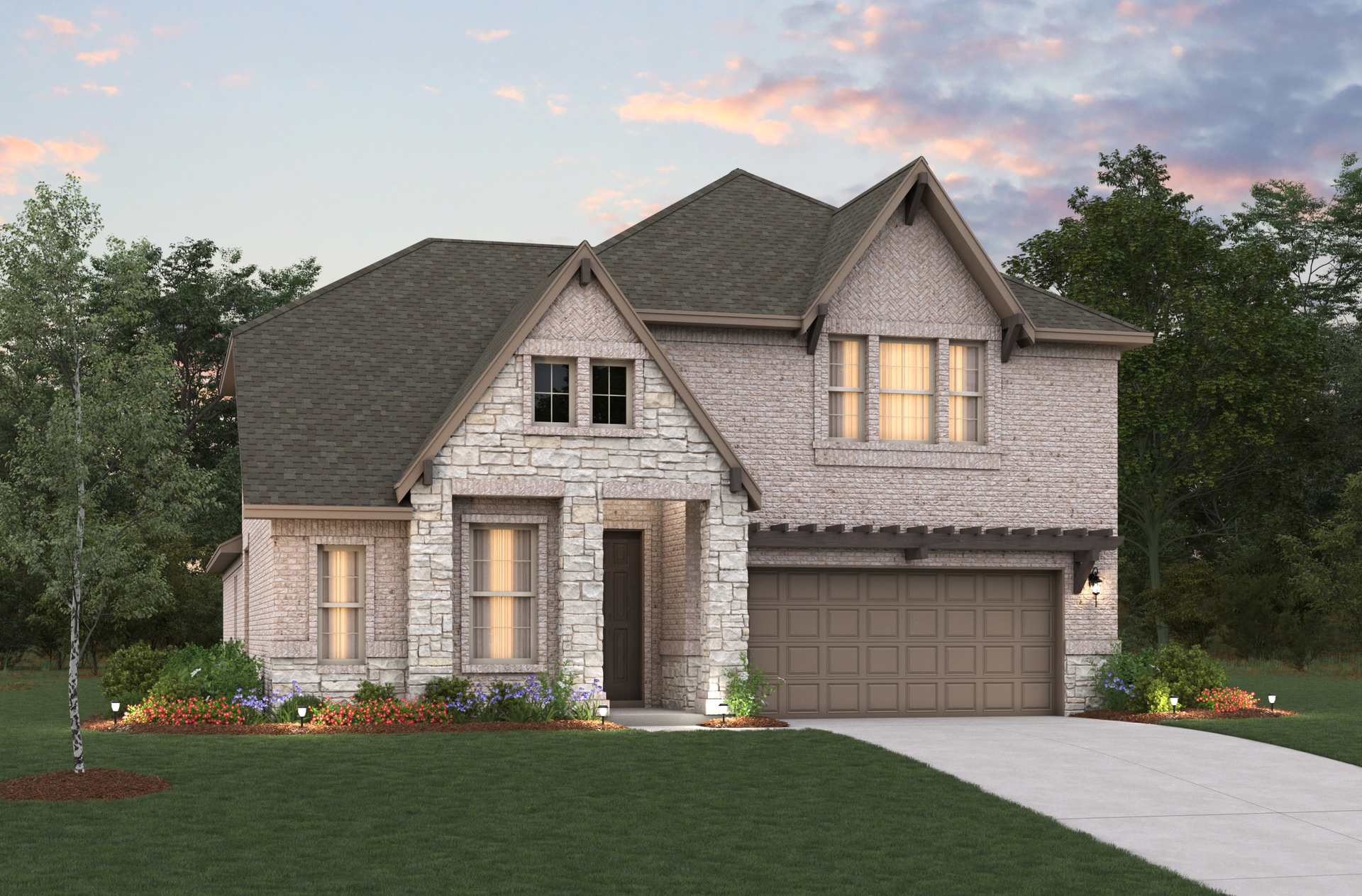 French Country L Elevation