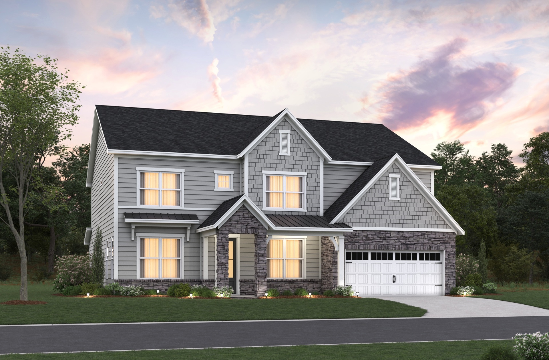 French Country L Elevation