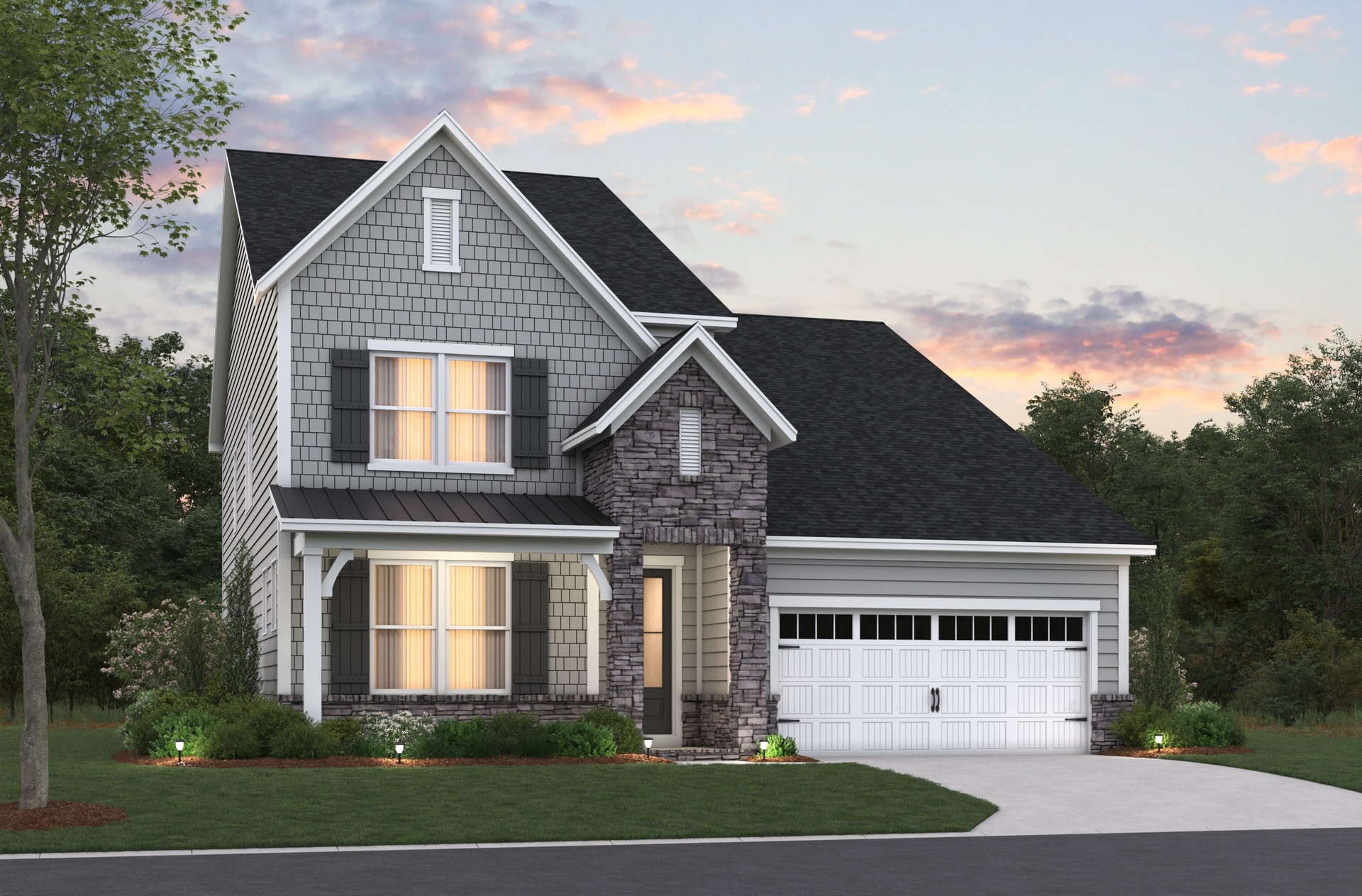 French Country L Elevation