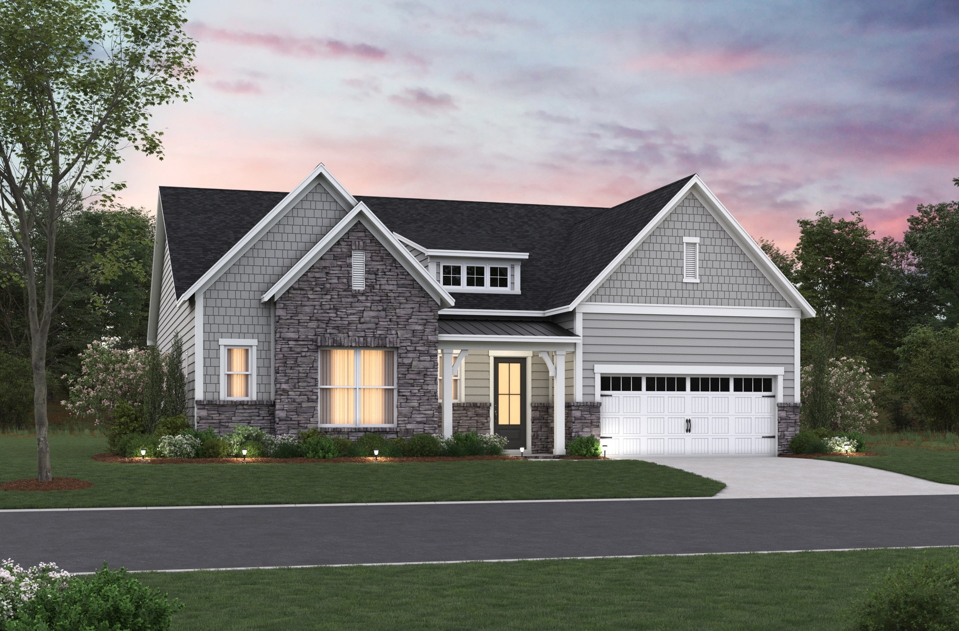 French Country L Elevation