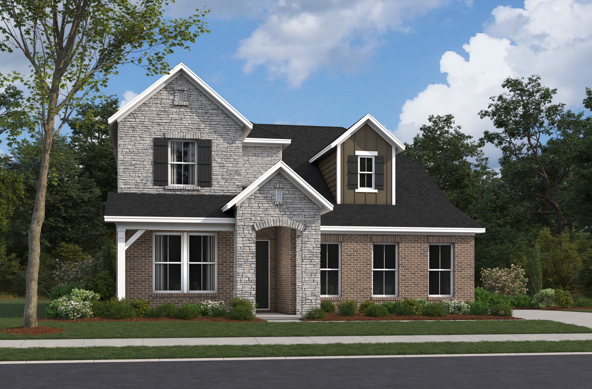 French Country L Elevation