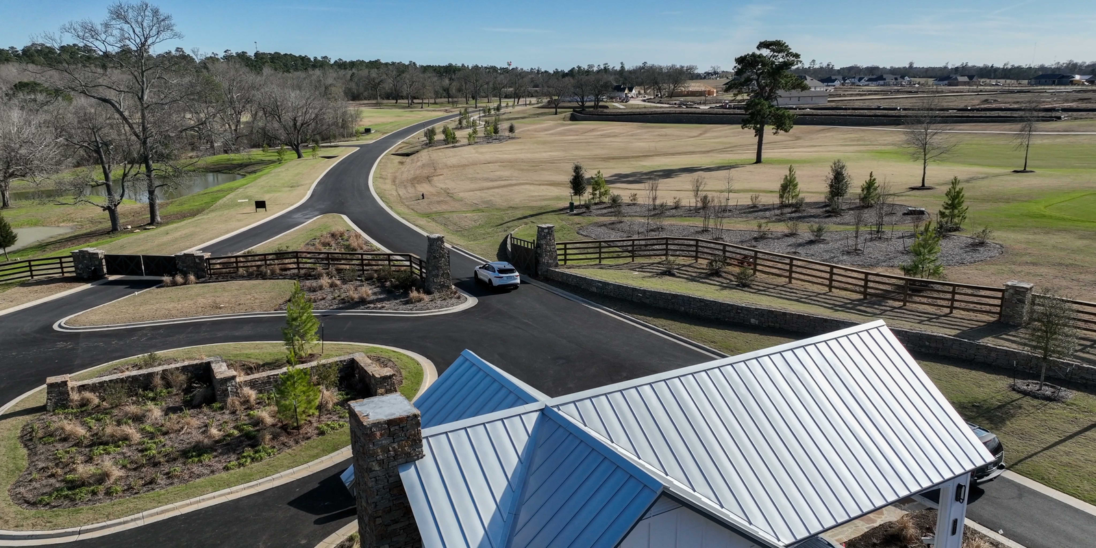gated community with guard house