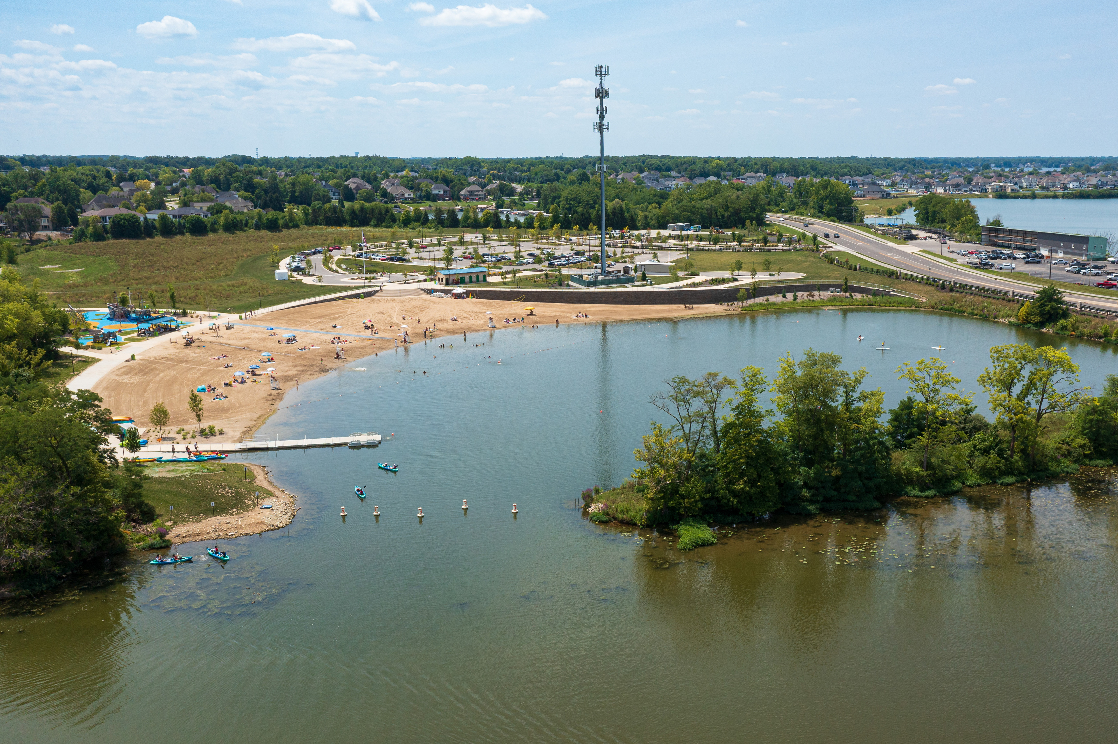 Geist Reservoir Aerial View