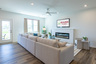 great room with an electric fireplace