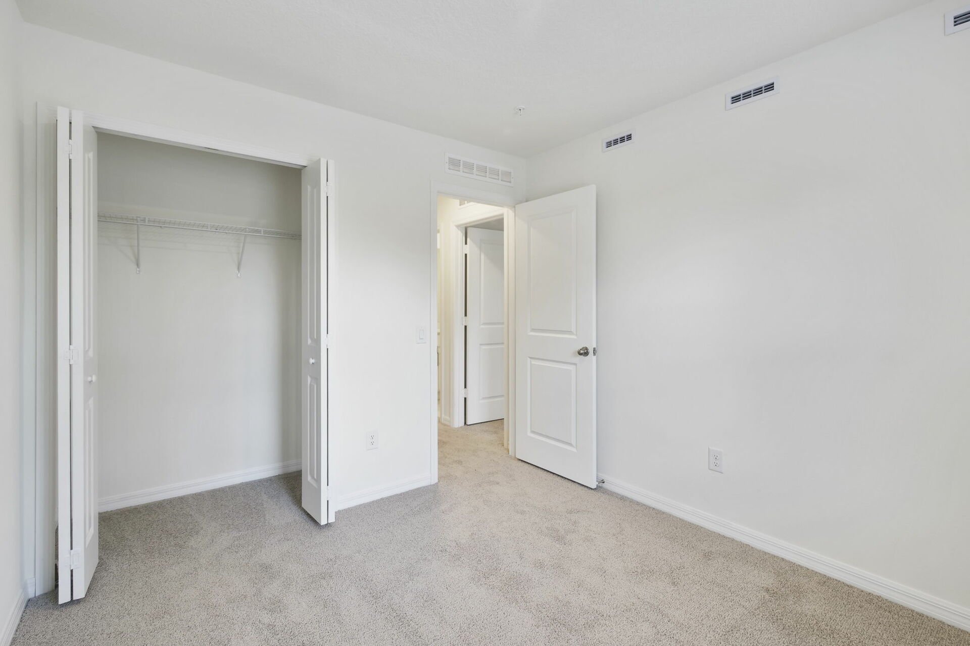 carpet throughout with a closet and single window
