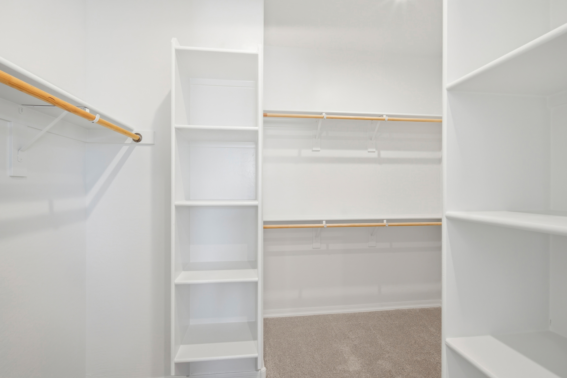 spacious walk-in closet for extra storage