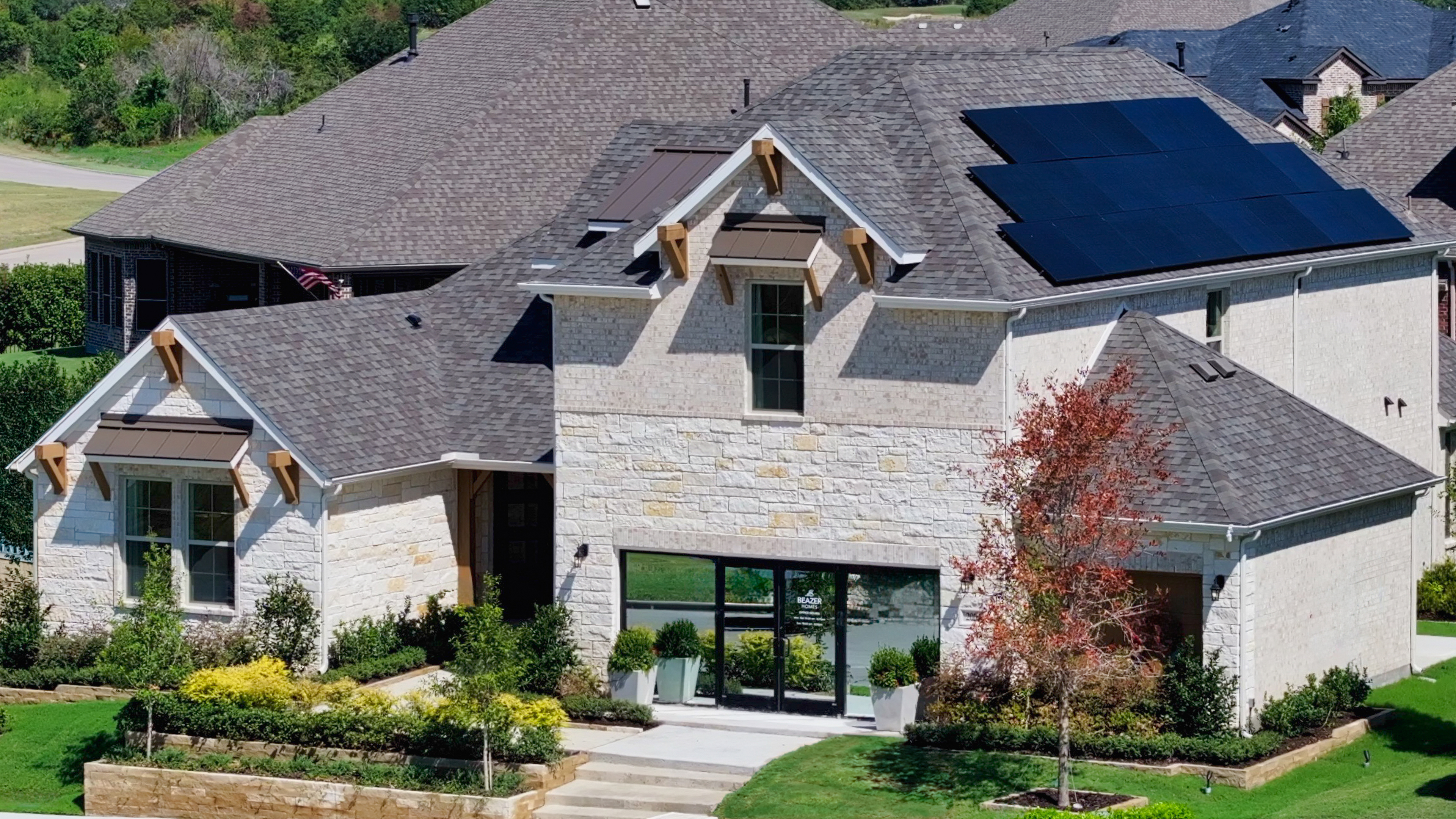 Kerrville Model Home with Solar Panels
