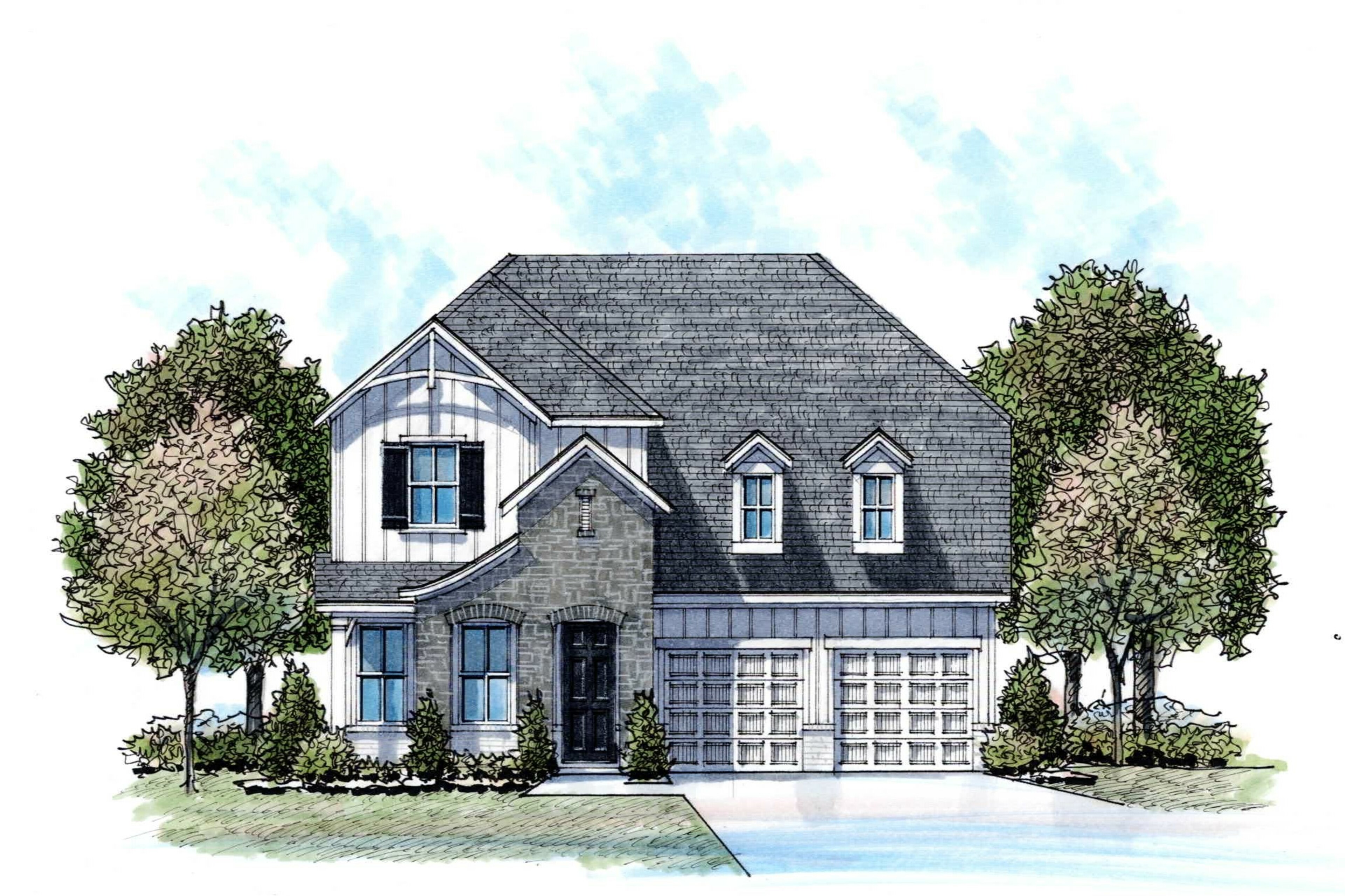 Kingston Exterior Watercolor Rendering