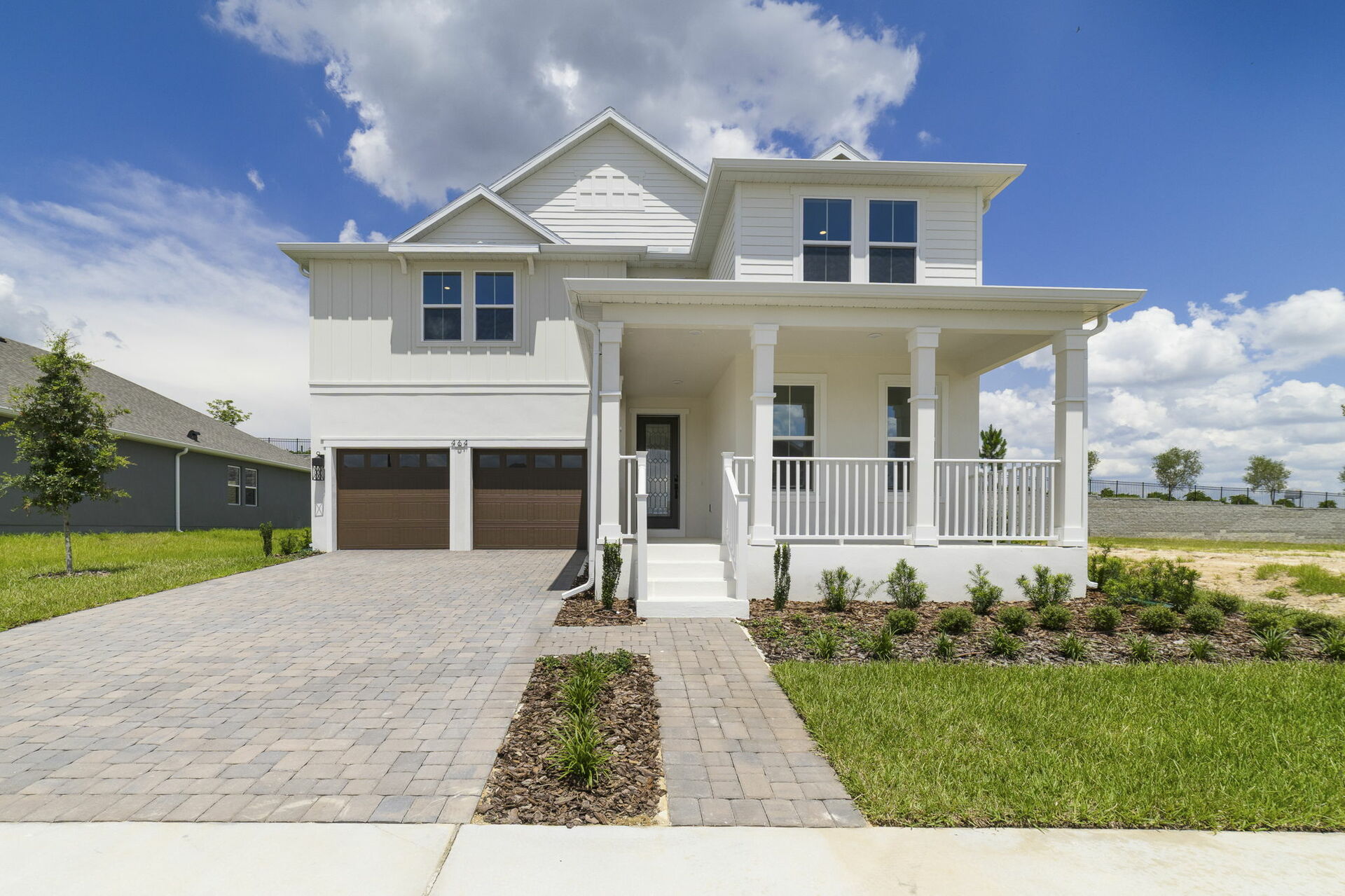 exterior of home with view of the garage