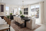 dining area with neutral floors and large windows