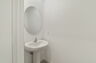 single sink and mirror