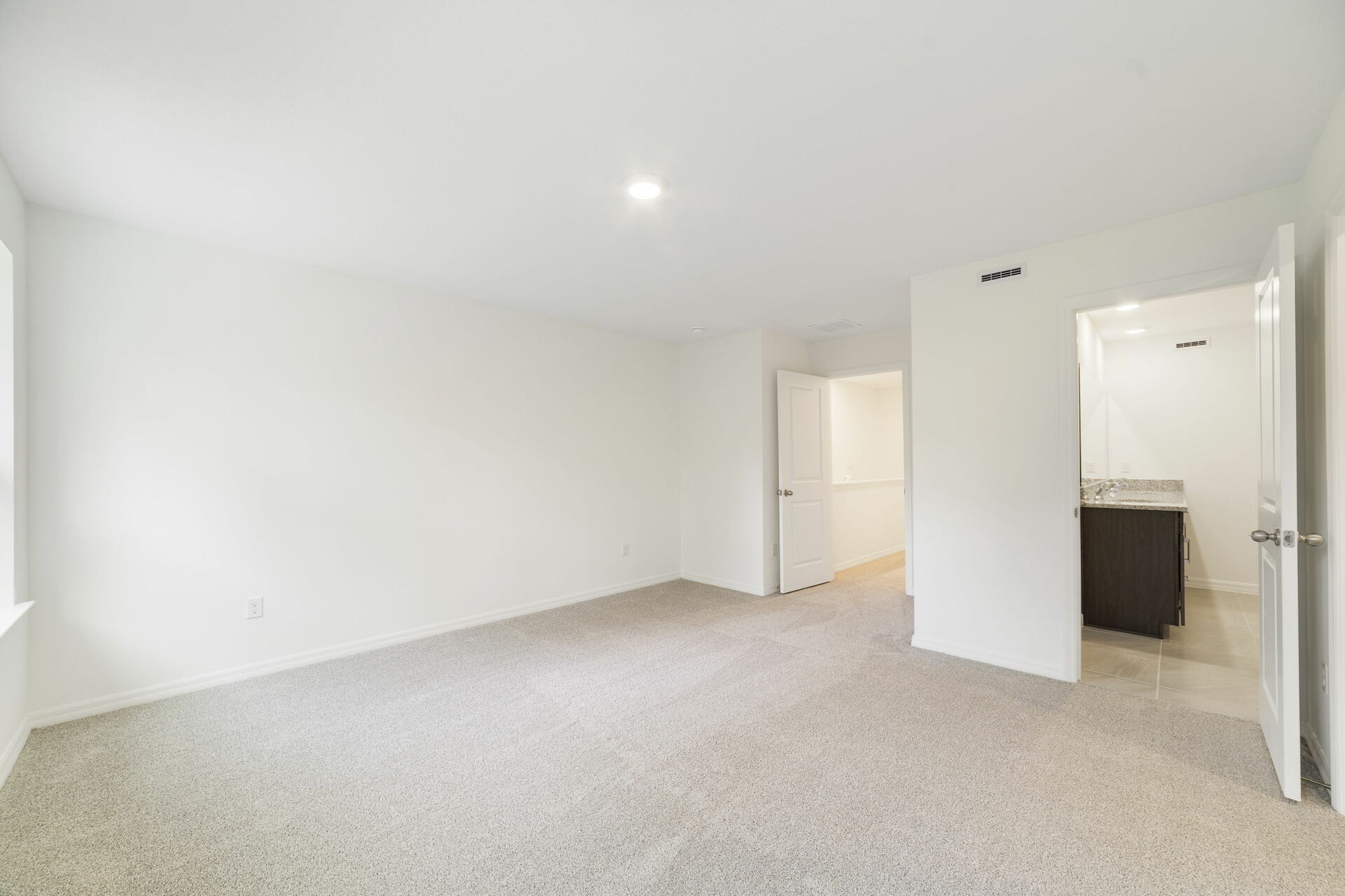 carpet throughout and multiple windows