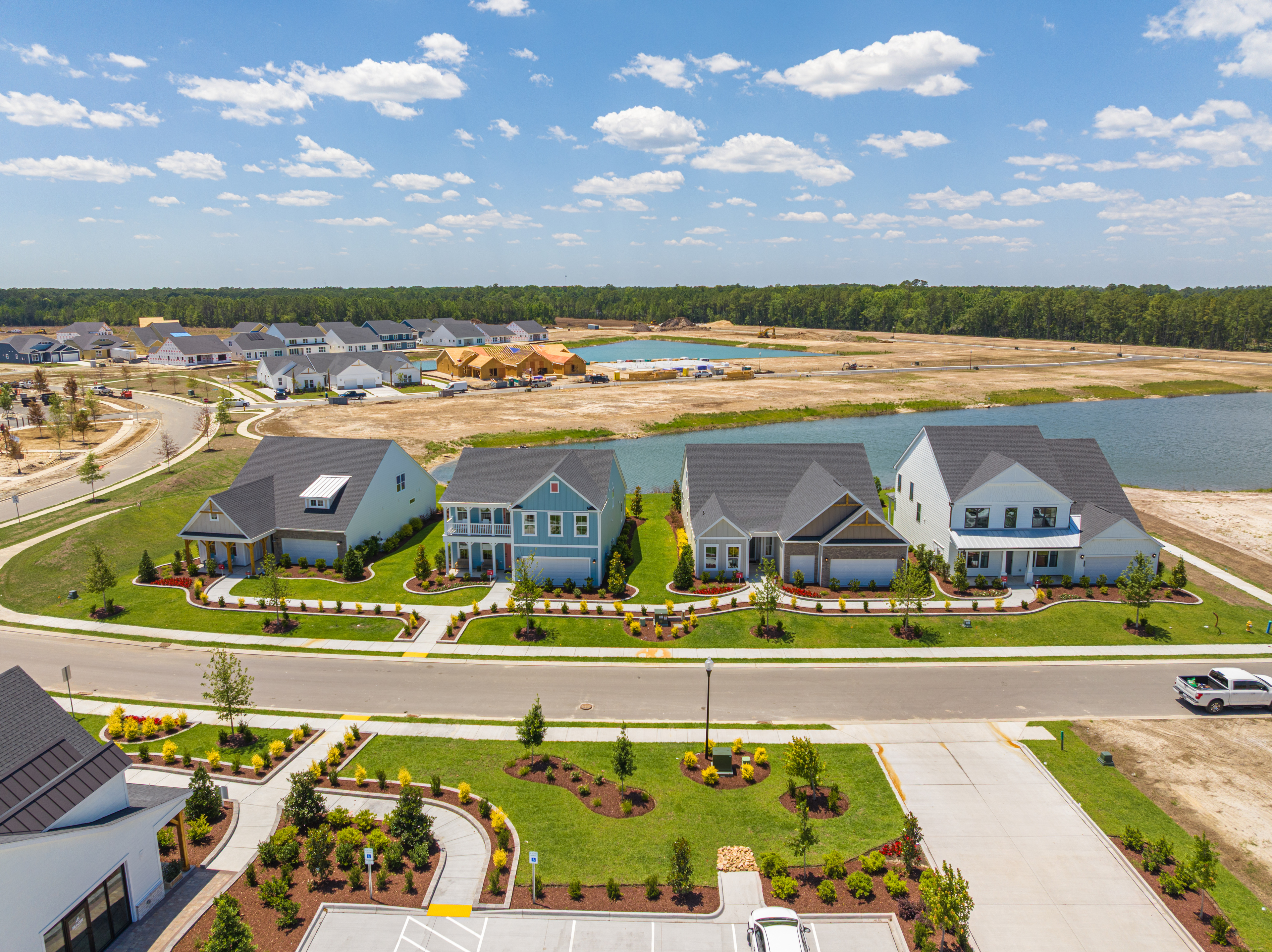Aerial of Model Homes