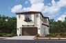 two-story white exterior with a brown windowless garage