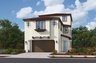 two-story white exterior with a brown windowless garage