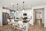kitchen with white countertops and cabinets