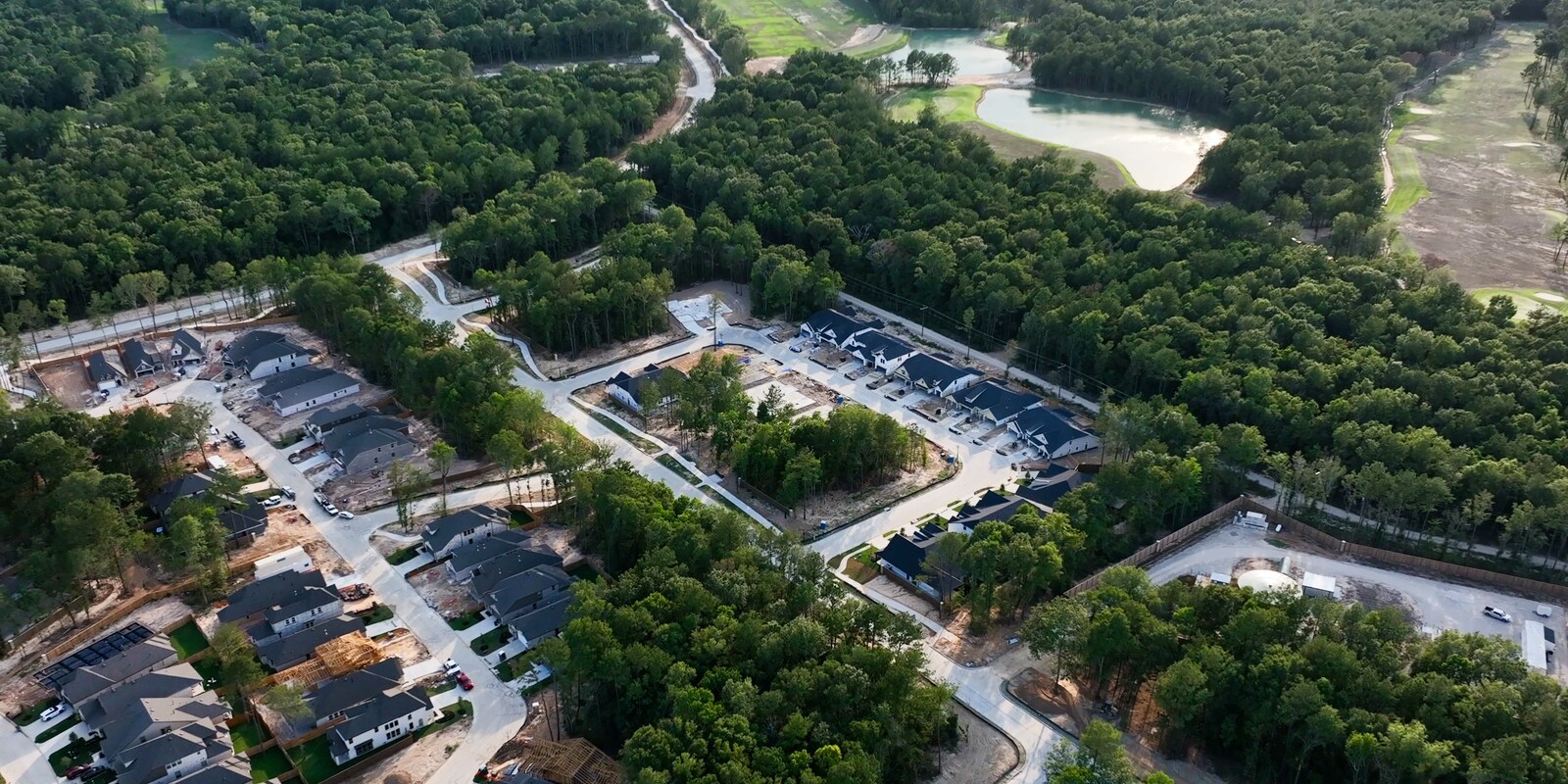 aerial view of the community