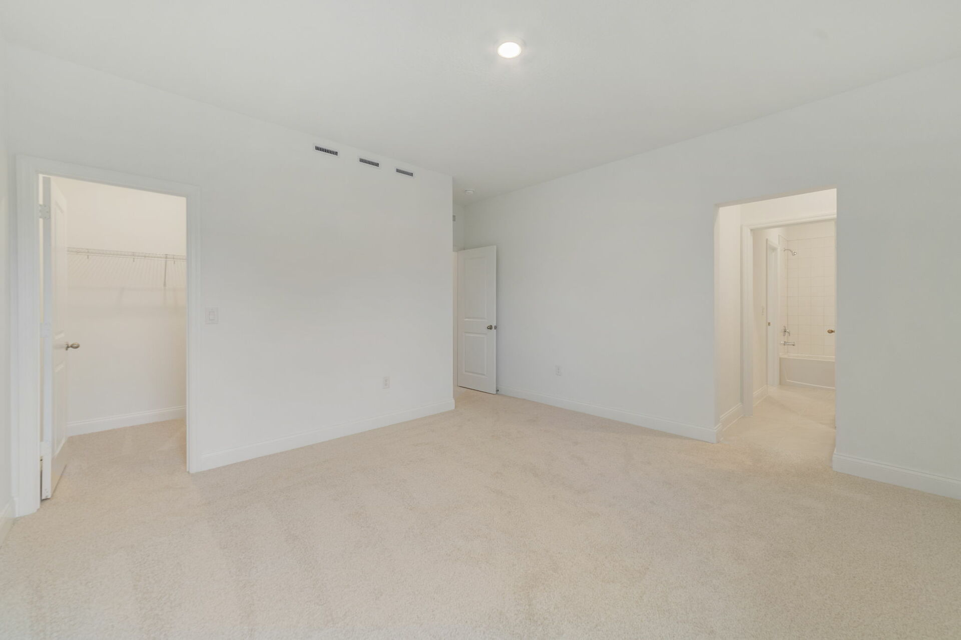 secondary bedroom with carpet and access to closet