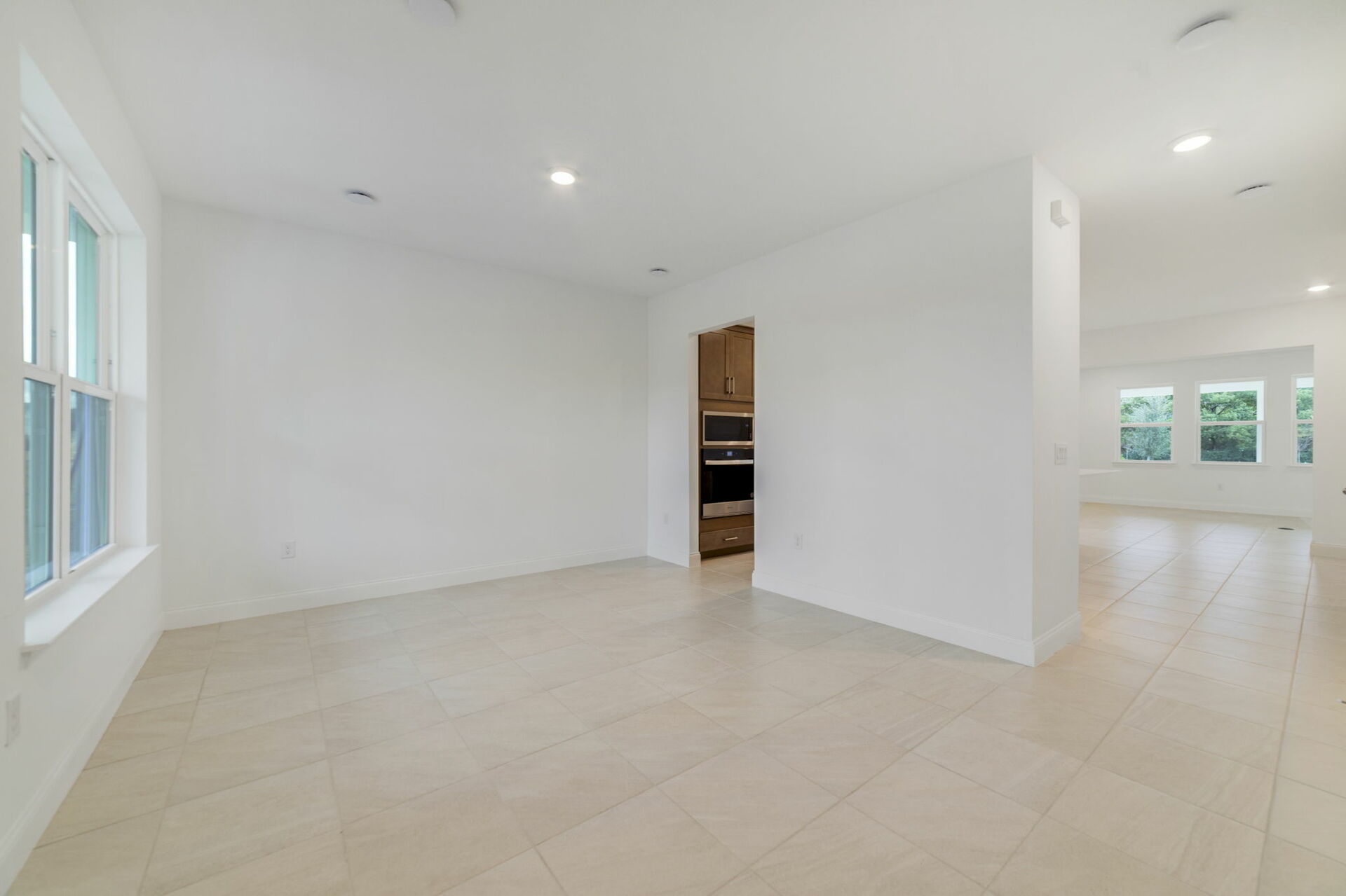 dining room with access to kitchen 